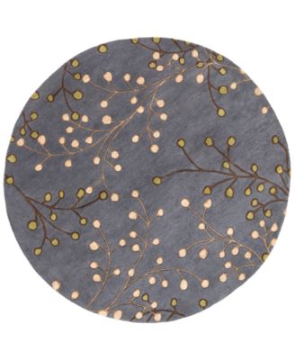 Livabliss - Athena ATH-5125 Navy 8' Round Area Rug