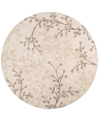 Livabliss - Athena ATH-5008 Taupe 4' Round Area Rug