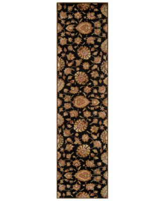 Livabliss - Caesar CAE-1027 Black 2'6" x 8' Runner Area Rug