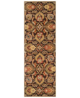 Livabliss - Caesar CAE-1028 Dark Brown 2'6" x 8' Runner Area Rug