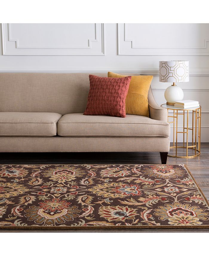 Surya - Caesar CAE-1028 Dark Brown 6' x 9' Area Rug
