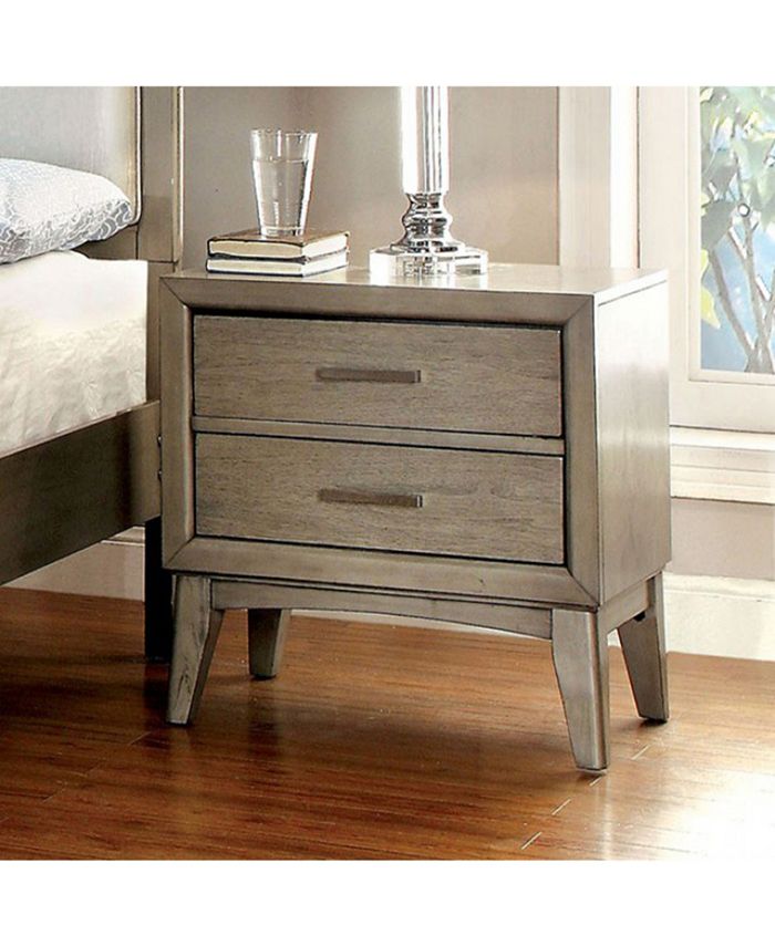 Benzara Contemporary Style Night Stand, Gray Macy's
