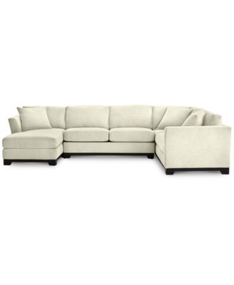 Elliot II 138" Fabric 3-Piece Chaise Sleeper Sectional