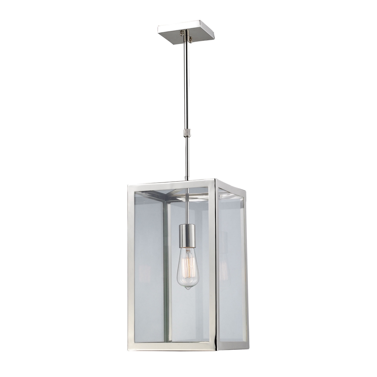 Parameters 1-Light Pendant in Polished Nickel