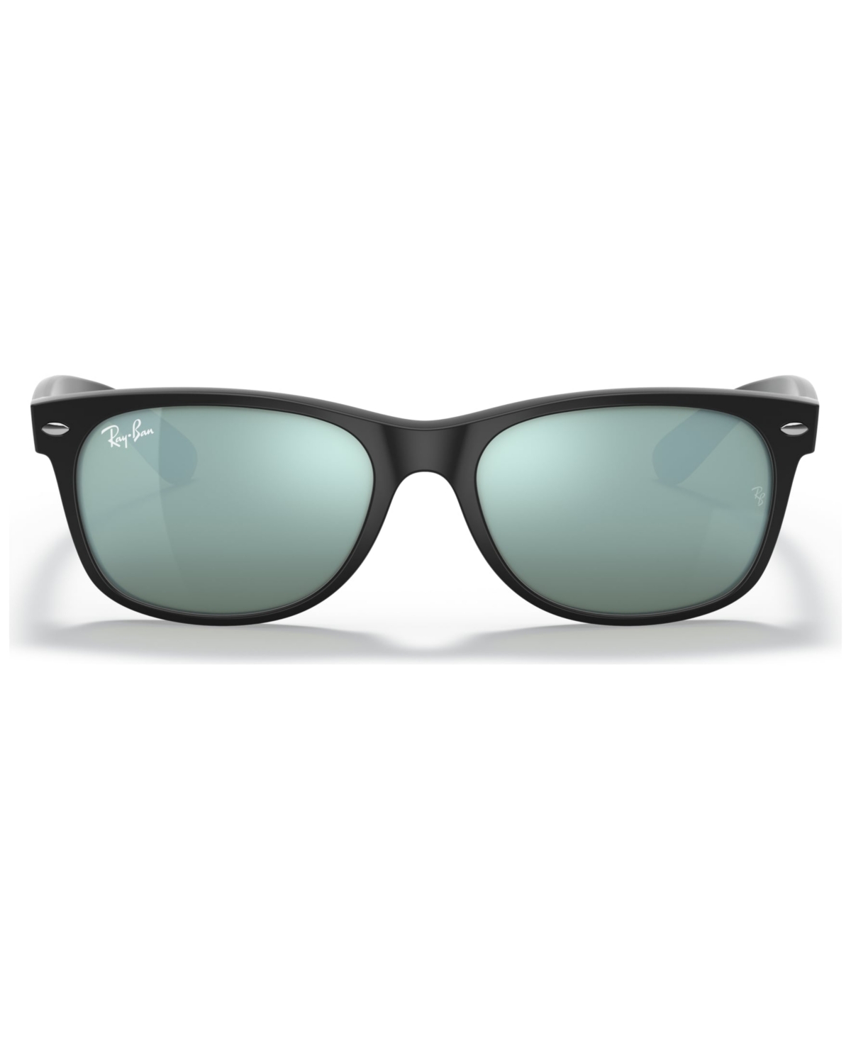 Ray Ban Sunglasses, Rb2132 New Wayfarer Flash In Black,green Mirror