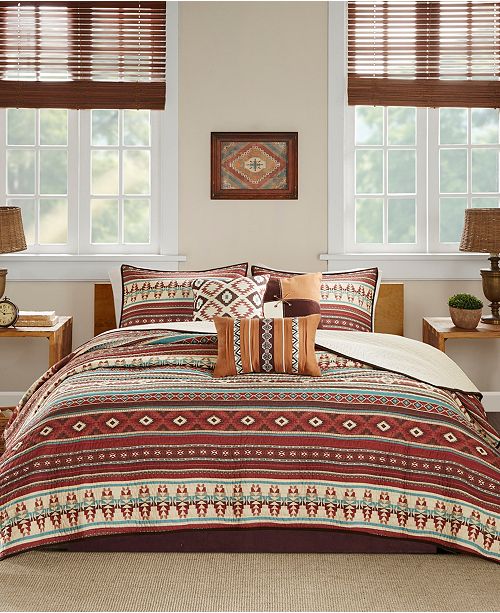 Madison Park Taos 6 Pc Full Queen Coverlet Set Reviews Quilts