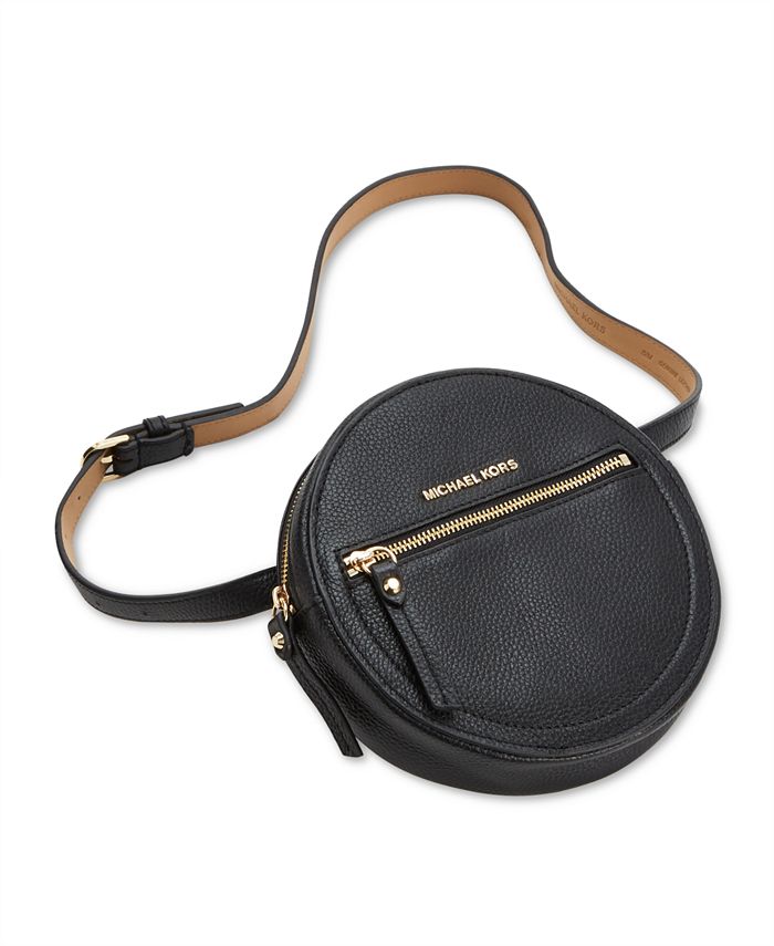 Michael michael kors round pebble leather fanny pack outlet