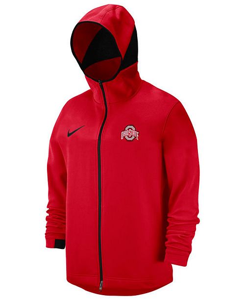 Nike Men's Ohio State Buckeyes Showtime Full-Zip Hooded Jacket ...