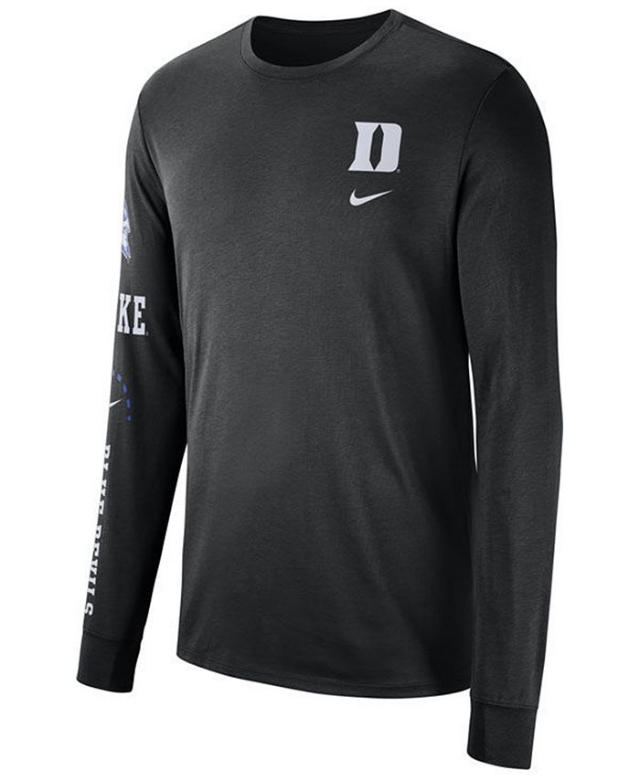 Nike Men's Duke Blue Devils Long Sleeve Basketball T-Shirt - Macy's