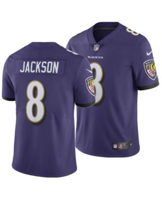 Baltimore Baltimore Ravens No8 Lamar Jackson Men's Nike 2020 Salute To Service Camo Limited Jersey Black
