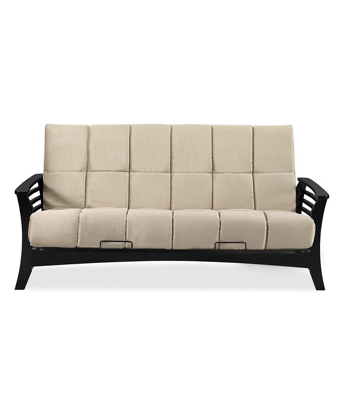 Dwell Home Inc. Chicago Futon Frame Vintage Oak With 8" Panel Quilted