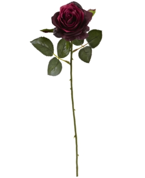 Nearly Natural Set Of 24 Artificial Roses Arrangement In Burgundy