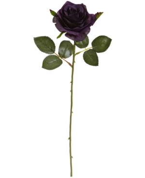 Nearly Natural 18" Rose Artificial Flower, Set Of 24 In Purple Elegance