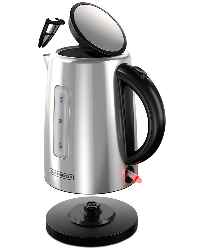 Black & Decker KE2000 Electric Kettle, 1.7 L Stainless Steel Macy's