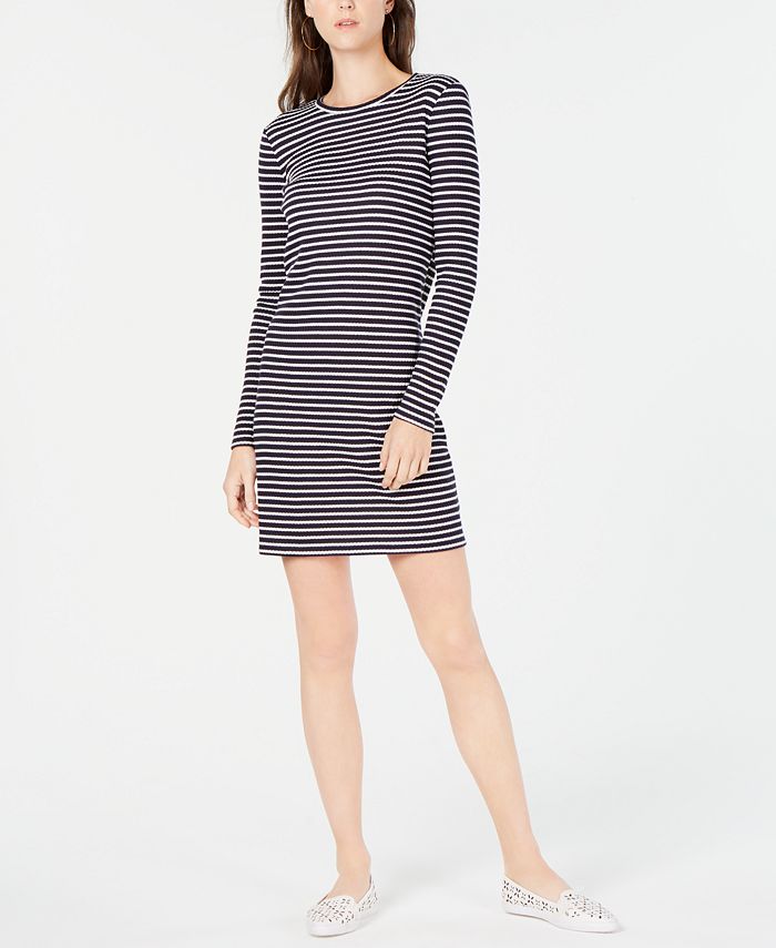 Michael Kors Long-Sleeve Striped Dress & Reviews - Dresses - Women - Macy's