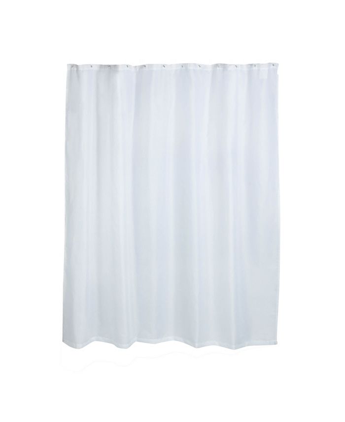 Honey Can Do Fabric Curtain Liner, Cream Fabric Shower Curtain Liner