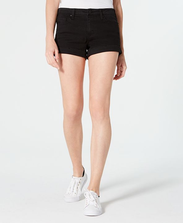 Celebrity Pink Juniors' Basic Cuffed Shorts & Reviews - Shorts ...