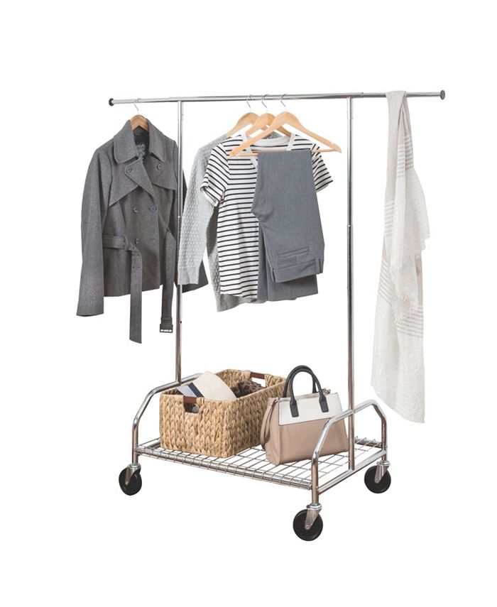 Honey Can Do Rolling Garment Rack with Shelf Macy's