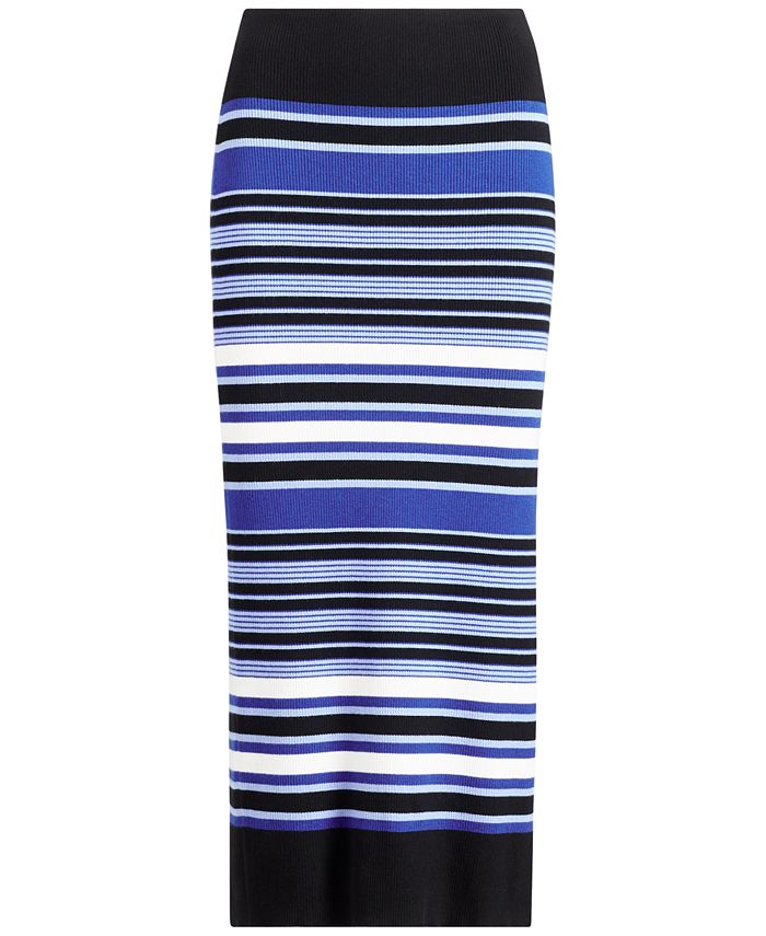 Lauren Ralph Lauren Striped Knit Skirt - Macy's