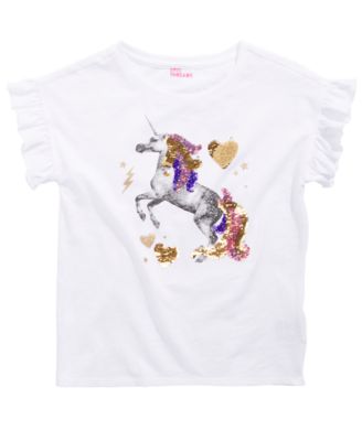 Epic Threads - Big Girls Reversible Sequin Unicorn T-Shirt