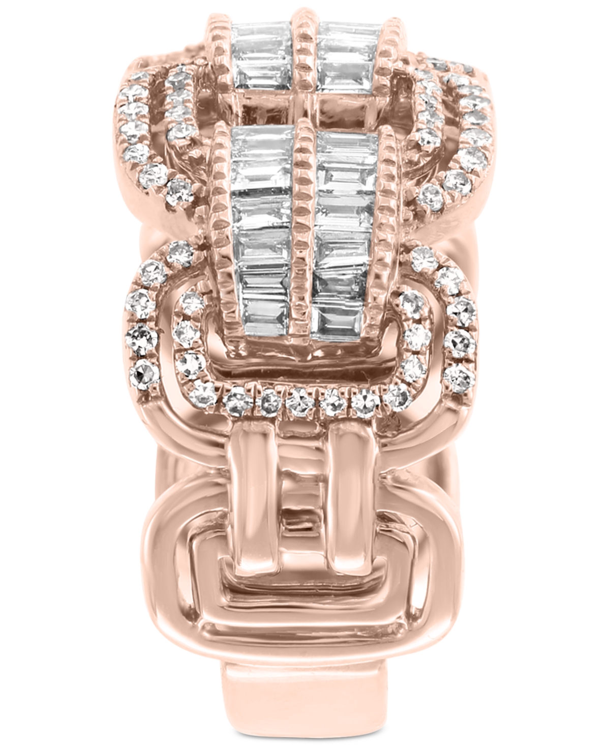 Effy Diamond Statement Ring (9/10 ct. t.w.) in 14k Rose Gold