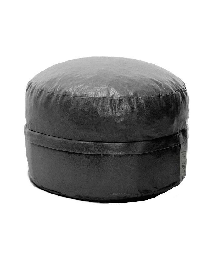 Mimish Cotton Metallic Pouf Ottoman with Storage Macy's