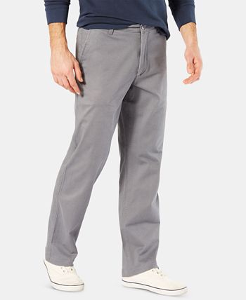 Dockers Men's Straight Fit Washed Khaki Stretch Pants D2 - Macy's