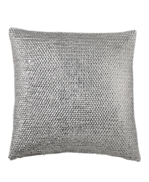 Shop Donna Karan Collection Luna Sequin Decorative Pillow In Platinum
