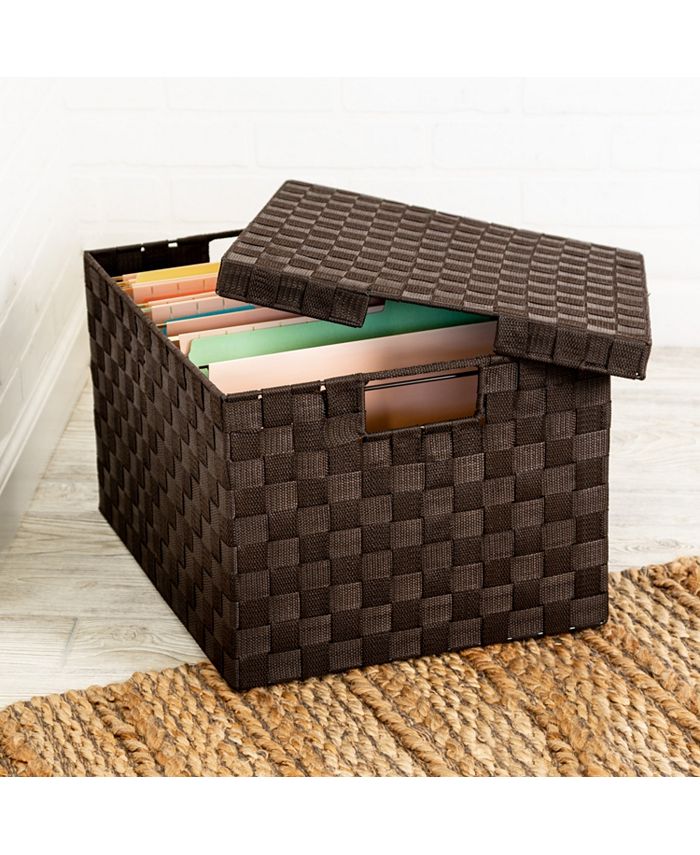 Honey Can Do Large Woven File Box Macy's