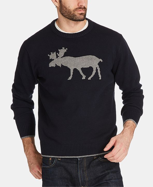 Weatherproof Vintage Men s Moose Sweater  Reviews 