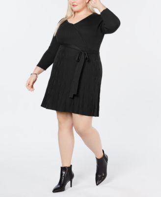 plus size black jumper dress