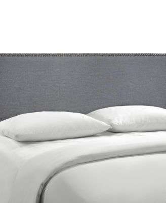Region King Nailhead Upholstered Headboard