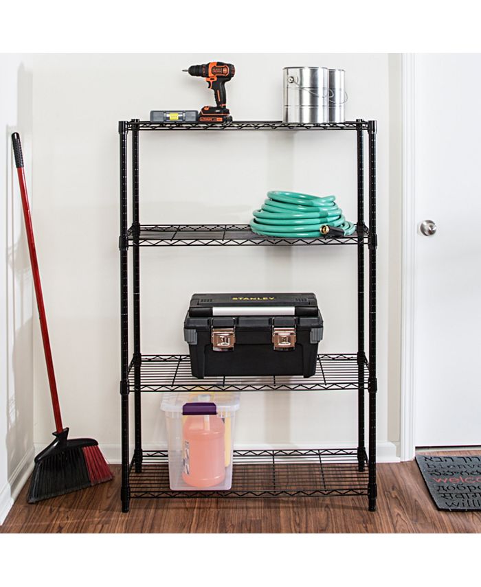 Honey Can Do 4tier Shelving Unit, Black Macy's