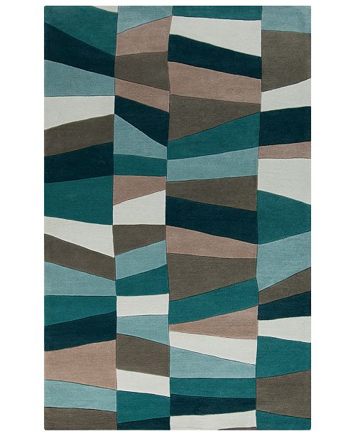 Surya Cosmopolitan COS9187 Teal 3'6" x 5'6" Area Rug & Reviews Rugs