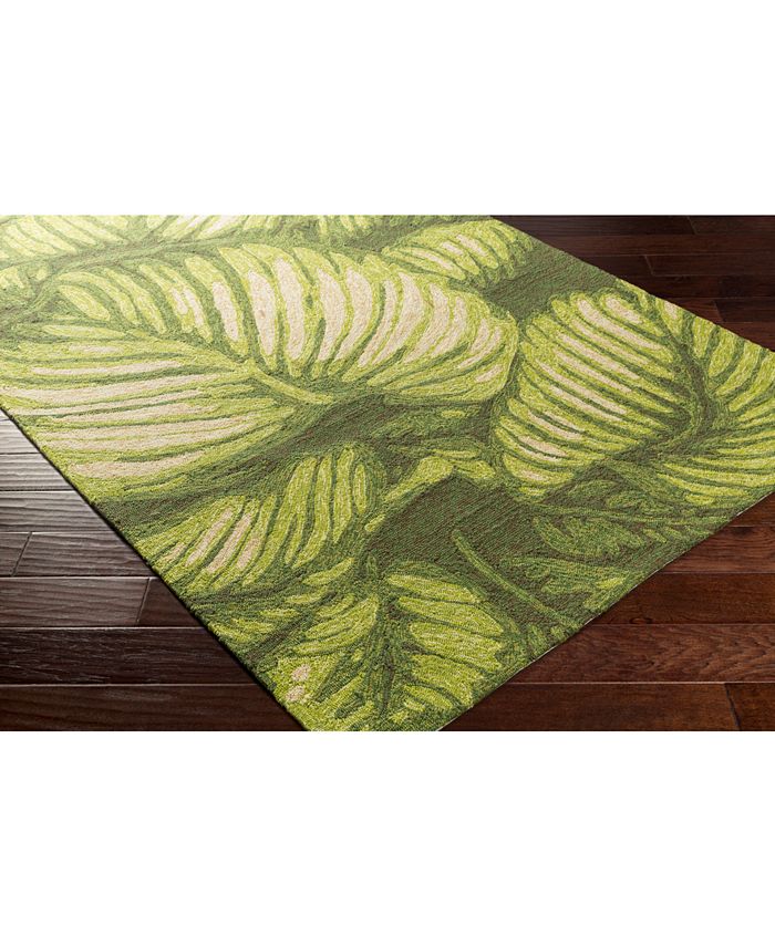 Surya Rain RAI1264 Lime 2'6" x 8' Runner Area Rug, Indoor/Outdoor Macy's