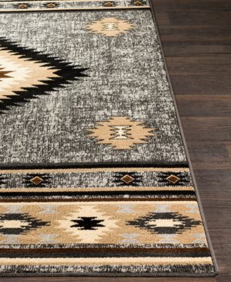 Rugs Paramount PAR-1094 Charcoal 2'2" x 7'6" Runner Area Rug