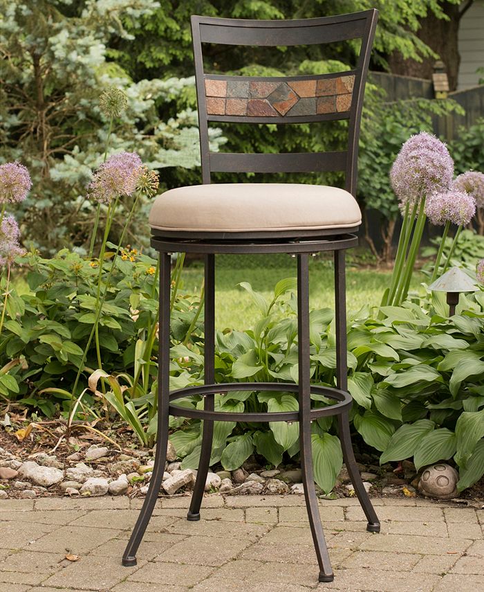 Hillsdale Indoor / Outdoor Henning Swivel Bar Stool Macy's