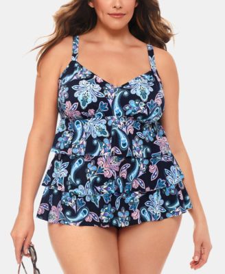 macys plus size bathing suits