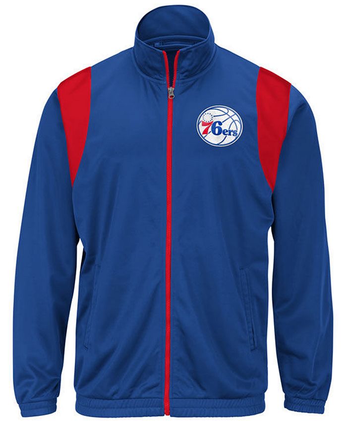 G III Sports Men s Philadelphia 76ers Clutch Time Track Jacket
