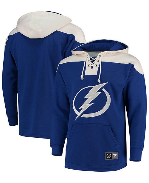Majestic Men S Tampa Bay Lightning Breakaway Lace Up Hoodie