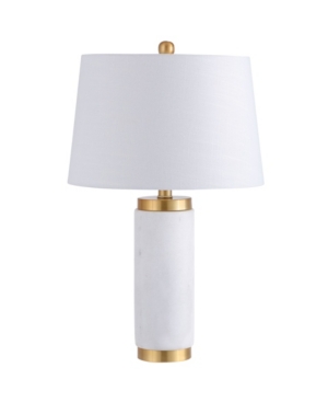 23" Adams Marble LED Table Lamp White (Includes Energy Efficient Light Bulb) - JONATHAN Y