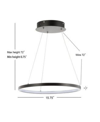 Bradley Round Integrated Led Metal Chandelier