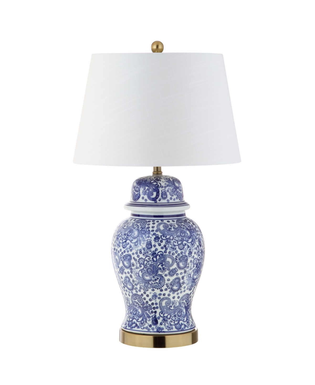 Jonathan Y Ellis Led Table Lamp In Blue,white