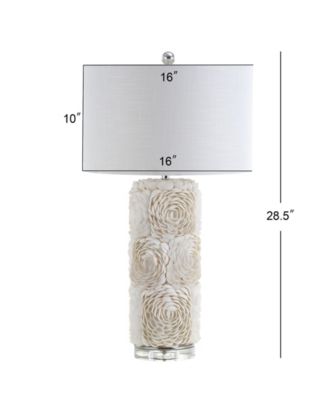 Rosette Seashell, Resin, Crystal Led Table Lamp