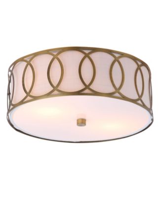 Aria 2-Light Metal Led Flush Mount
