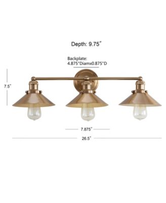 June 3-Light Metal Vanity Light