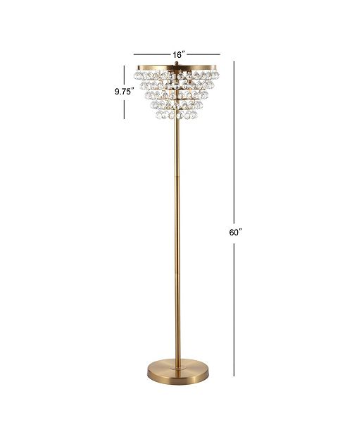 JONATHAN Y Jemma Crystal, Metal Led Floor Lamp