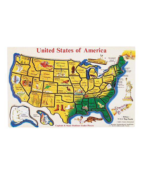 Melissa and Doug Large Usa Map & Reviews - Macy's
