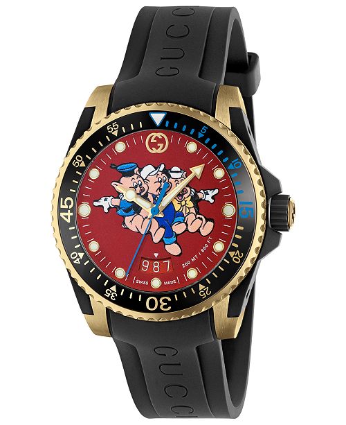 gucci men's diver 40mm watch