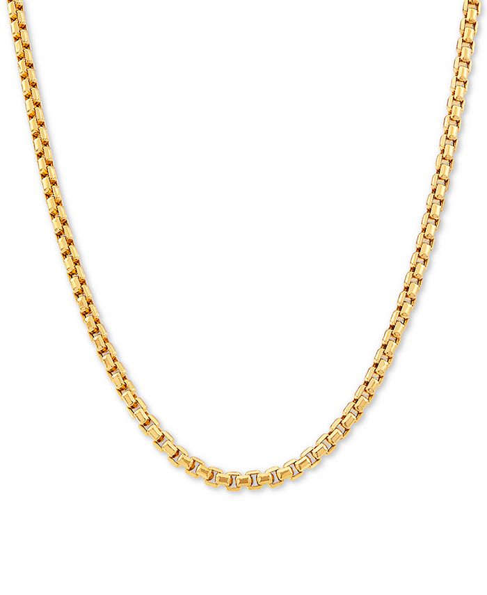 Italian Gold - Box Link 22" Chain Necklace in 14k Gold